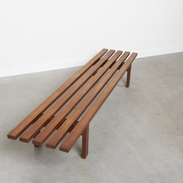 Mid centruy slatted bench by Martin Visser for 't Spectrum