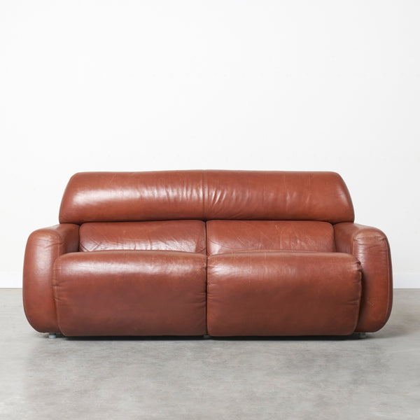 Two seat Italian lounge sofa from the 1970s