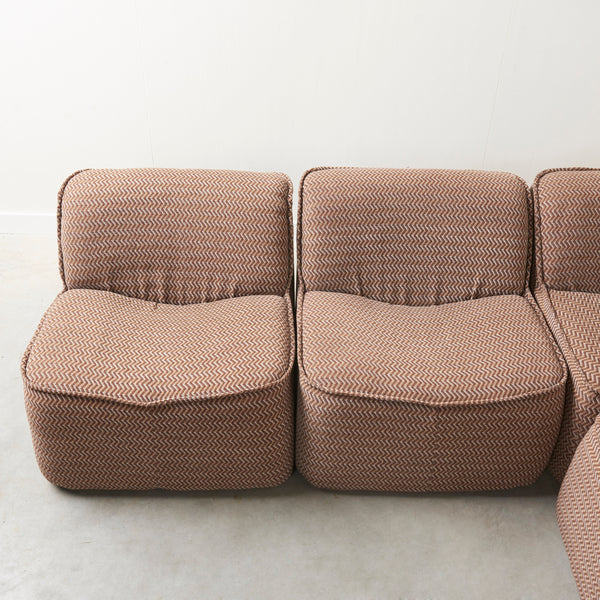 Mid Century elements sofa, Italy 1970s