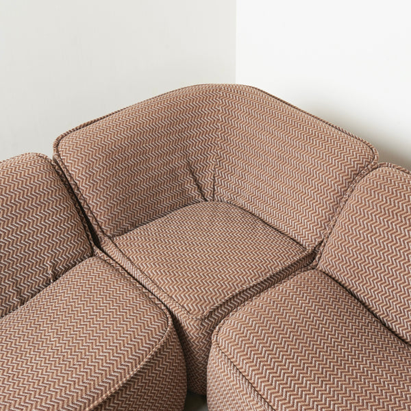 Mid Century elements sofa, Italy 1970s