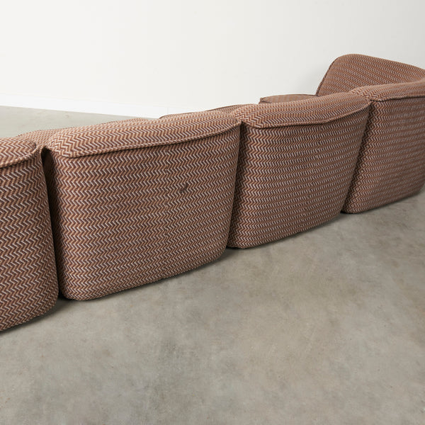 Mid Century elements sofa, Italy 1970s