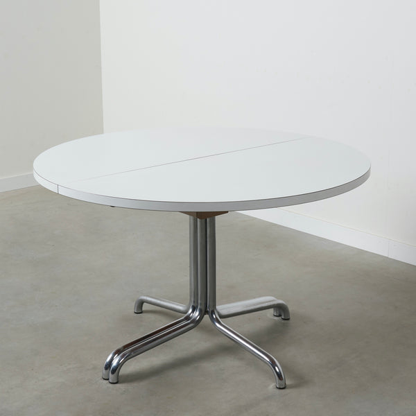 Thonet round extendable dining table, 1960s