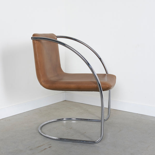 Set of 6 Italian design dining chairs by Saporiti, 1960s