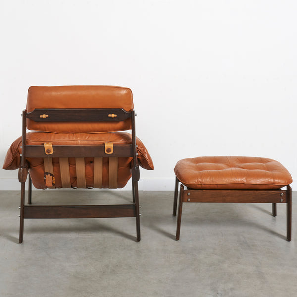 Percival Lafer lounge chair with hocker, model MP-41