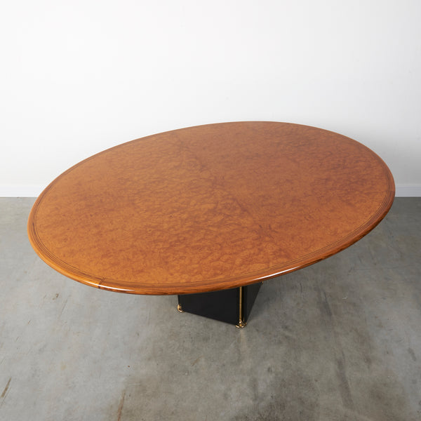 Oval dining table by Afra & Tobia Scarpa for Maxalto, Italy 1970s