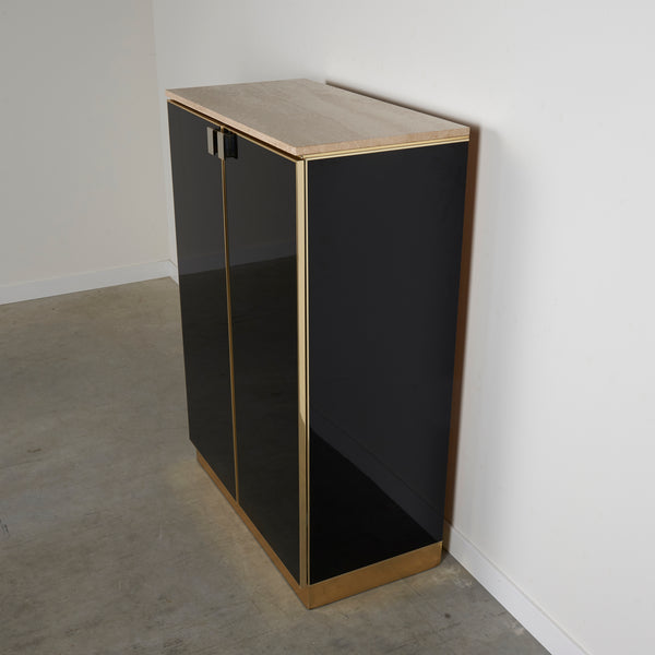 Hollywood Regency highboard / cabinet by Belgo Chrom, 1970s