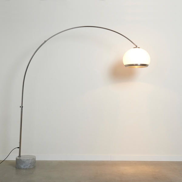 Mid Century Dorée arc floor lamp by Guzzini, Italy 1960s