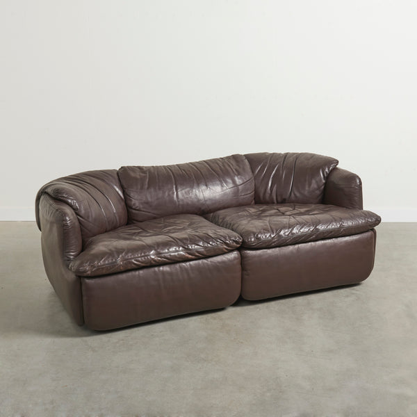 Saporiti Confidential lounge sofa, Italy 1970s