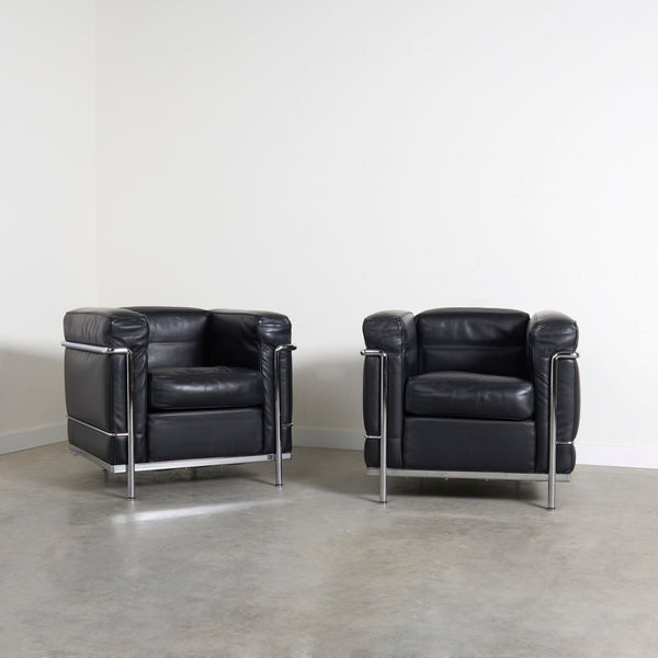 Cassina LC2 chairs by Le Corbusier & Charlotte Perriand