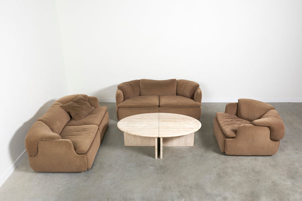 Confidential lounge set by Alberto Rosselli for Saporiti, 1970s