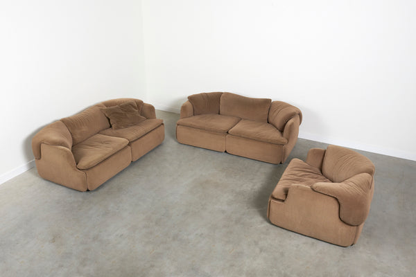 Confidential lounge set by Alberto Rosselli for Saporiti, 1970s