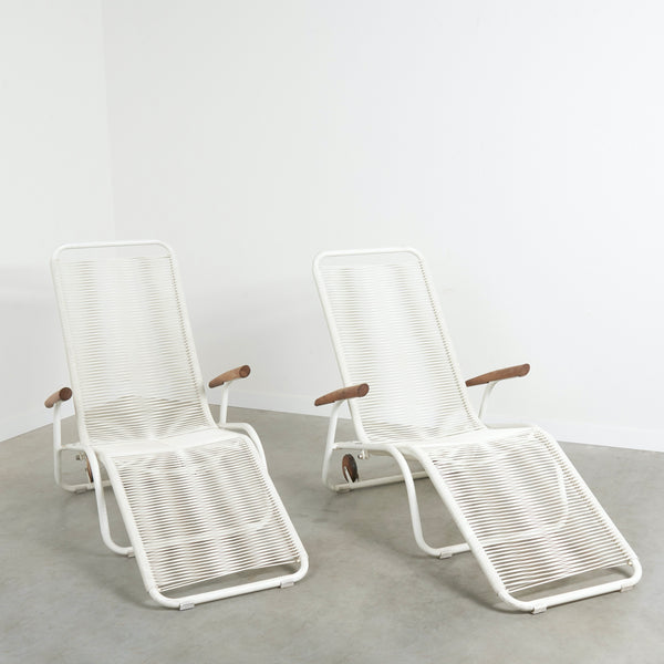 Vintage spaghetti garden chairs by Henkel, 1960s