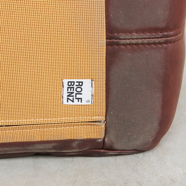 Vintage leather lounge sofa by Rolf Benz, 1970s