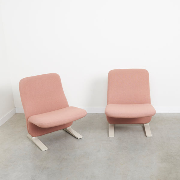 Set Concorde lounge chairs by Pierre Paulin for Artifort, 1970s