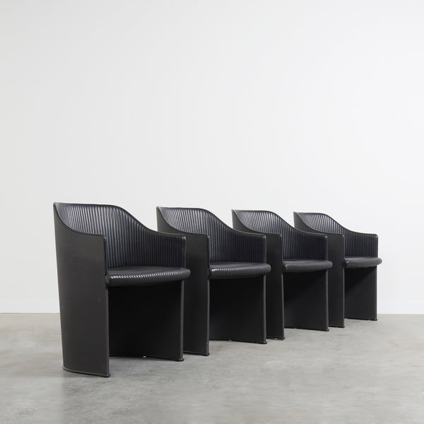 Set dining chairs by Afra & Tobia Scarpa for Maxalto, Italy 1980s