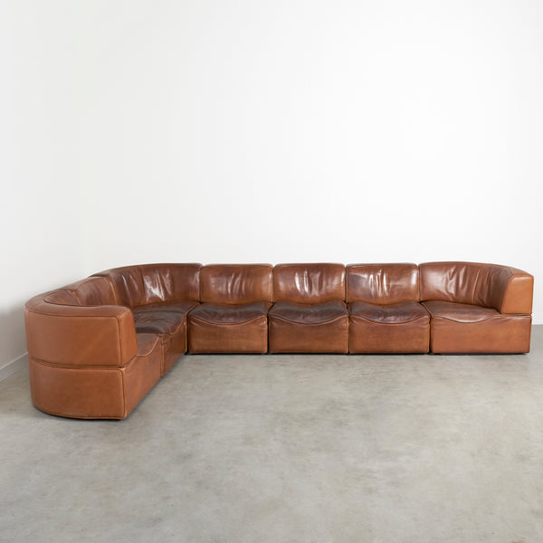 Vintage De Sede modular sofa DS-15, 1970s