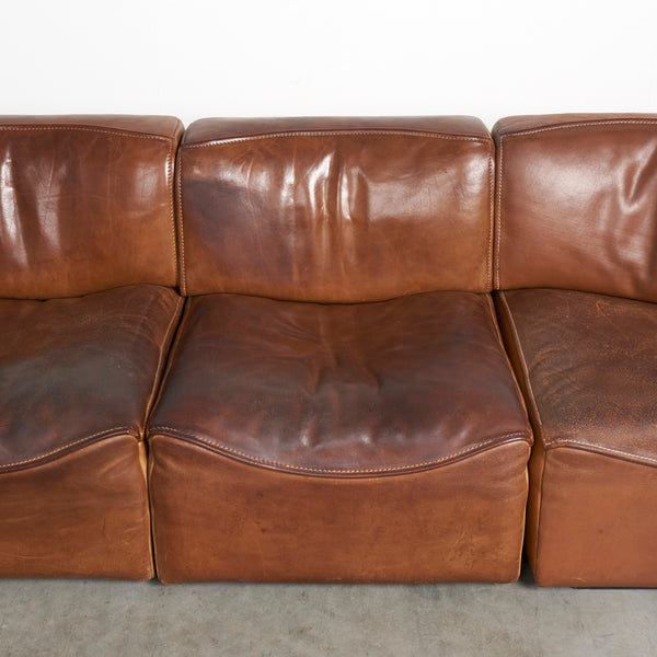 Vintage De Sede modular sofa DS-15, 1970s