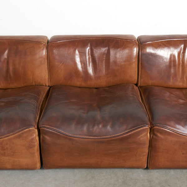 Vintage De Sede modular sofa DS-15, 1970s