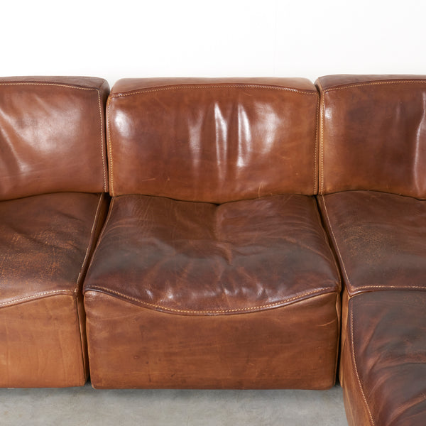 Vintage De Sede modular sofa DS-15, 1970s