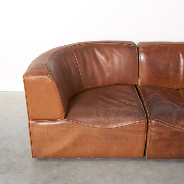 Vintage De Sede modular sofa DS-15, 1970s