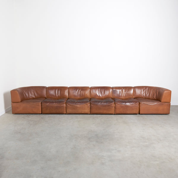 Vintage De Sede modular sofa DS-15, 1970s