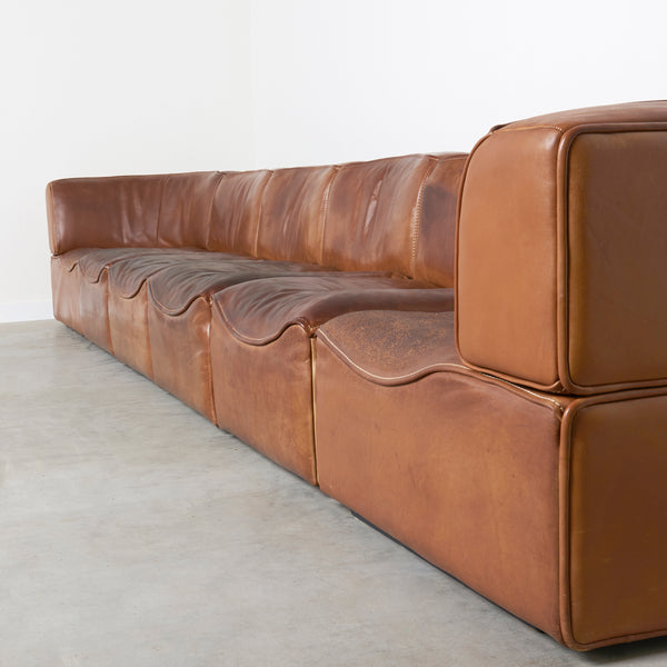 Vintage De Sede modular sofa DS-15, 1970s