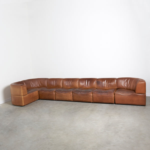 Vintage De Sede modular sofa DS-15, 1970s