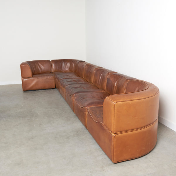Vintage De Sede modular sofa DS-15, 1970s