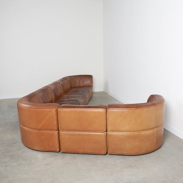 Vintage De Sede modular sofa DS-15, 1970s
