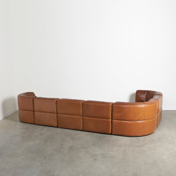 Vintage De Sede modular sofa DS-15, 1970s