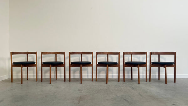 Hugo Frandsen dining chairs for Børge M Søndergaard, Denmark 1960s