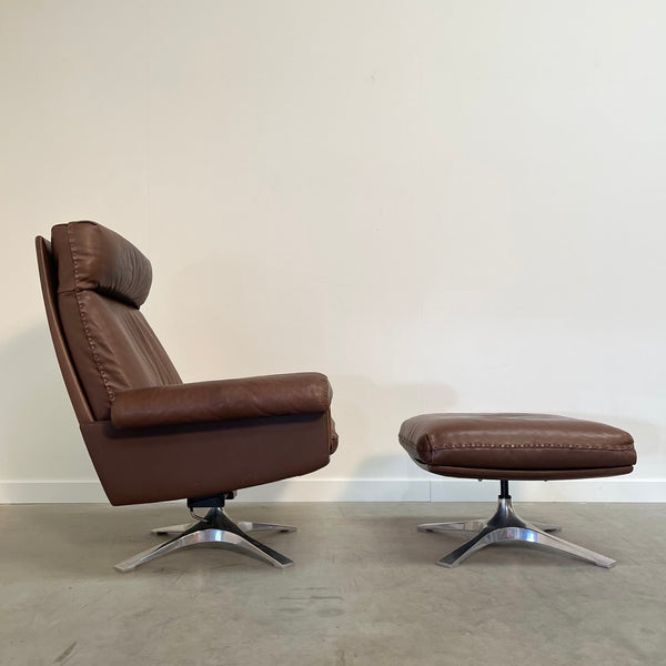 De Sede lounge chair with hocker, model DS-31