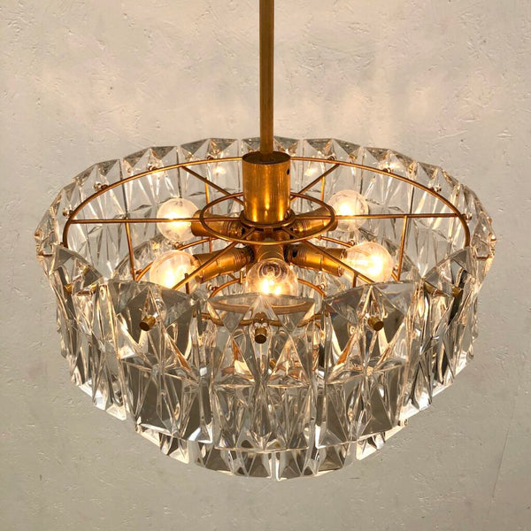 Vintage Kinkeldey chandelier, German design 1970s