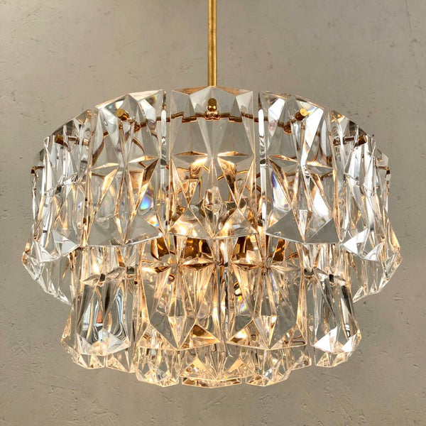 Vintage Kinkeldey chandelier, German design 1970s