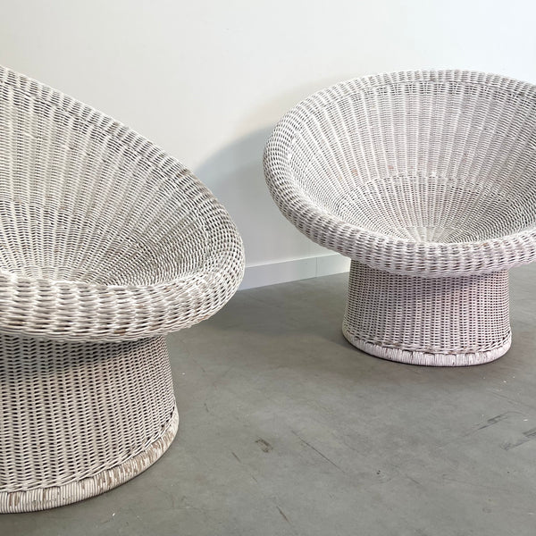 Vintage wicker chair by Egon Eiermann, 1950s