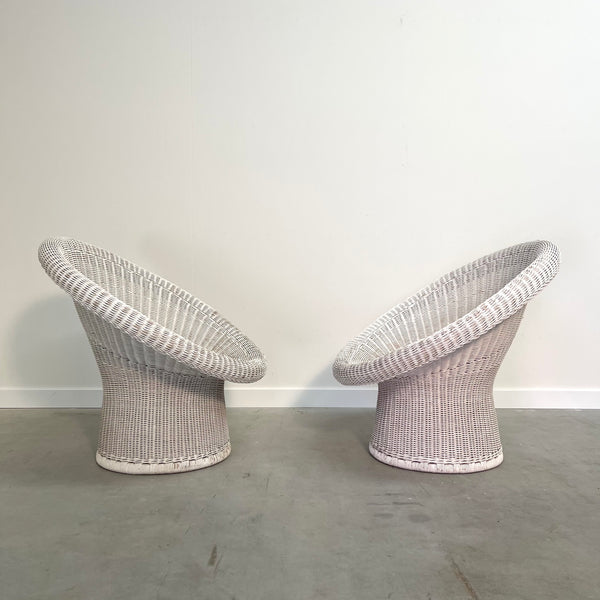 Vintage wicker chair by Egon Eiermann, 1950s
