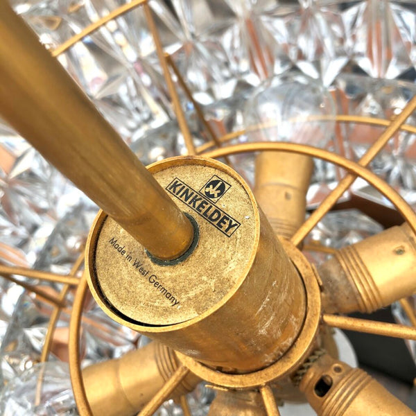 Vintage Kinkeldey chandelier, German design 1970s