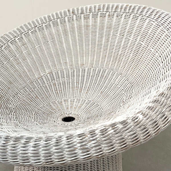Vintage wicker chair by Egon Eiermann, 1950s