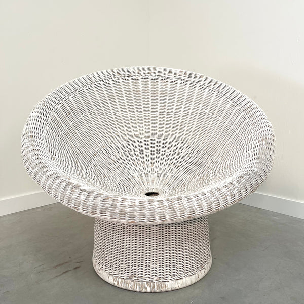 Vintage wicker chair by Egon Eiermann, 1950s