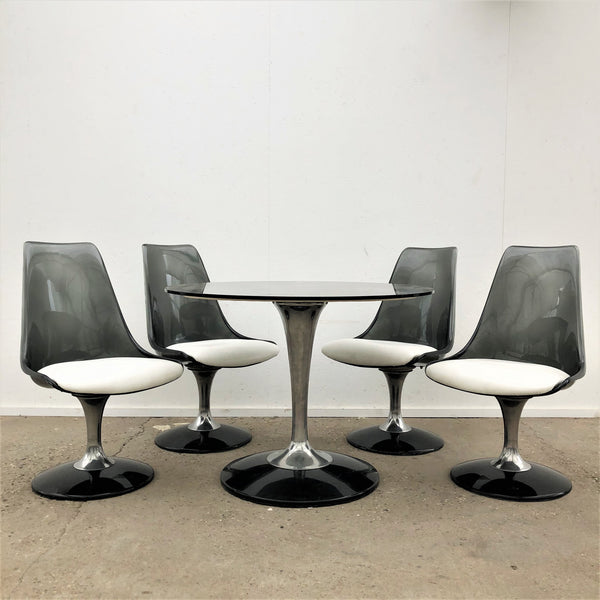 Vintage Chromcraft dining set on tulip base, 1970s