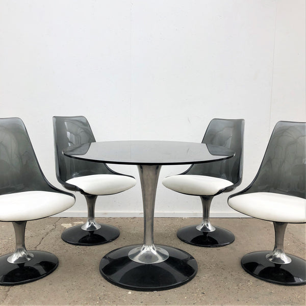 Vintage Chromcraft dining set on tulip base, 1970s