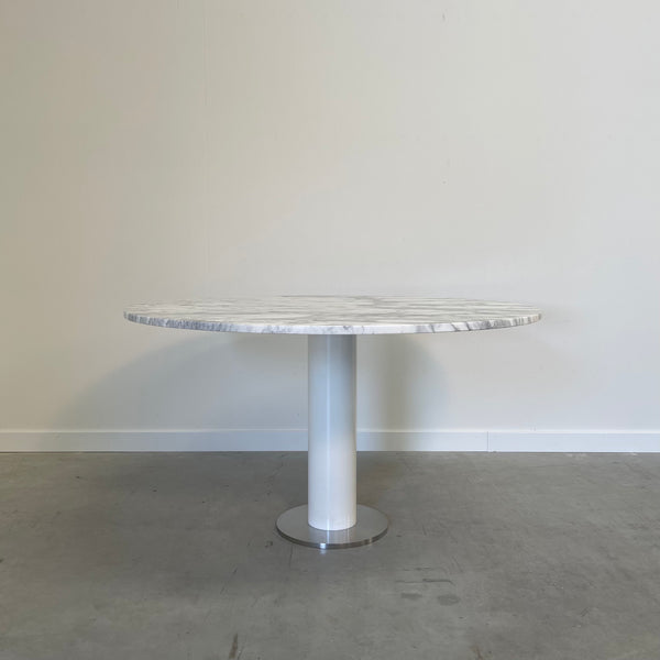Vintage design marble dining table, 1980s
