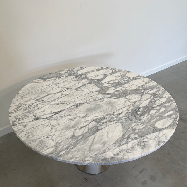 Vintage design marble dining table, 1980s