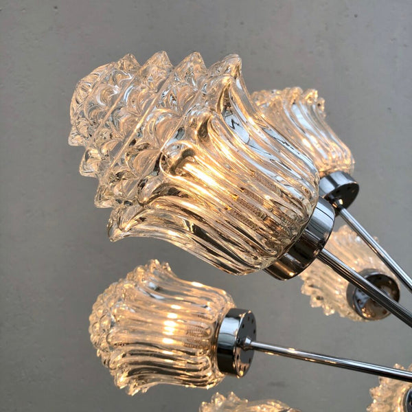 Eighteen-arm Sputnik pendant by Richard Essig, 1960s