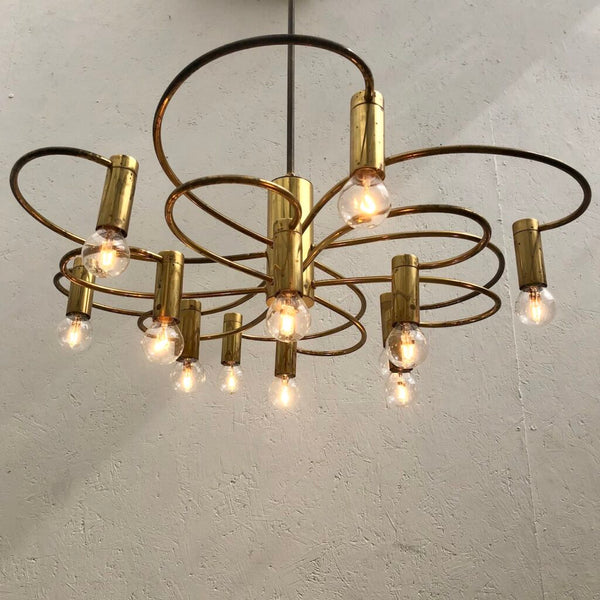 Set of 4 vintage Sputnik pendants by Cosack, 1970s