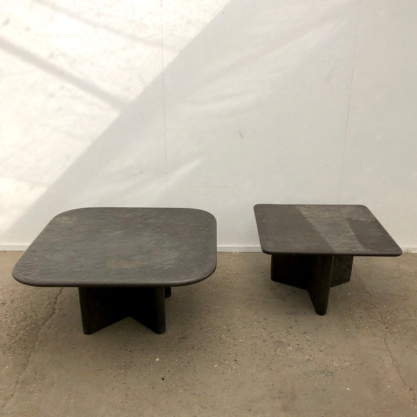 Mid century Brutalist fossil coffee table by Draenert