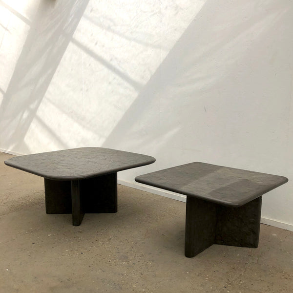 Mid century Brutalist fossil coffee table by Draenert