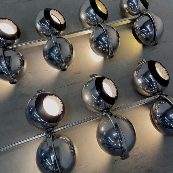 Large Space Age pendants by Erco, 1970s design
