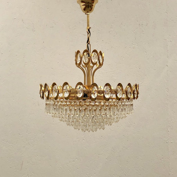 Vintage Palwa chandelier, 1970s, Germany