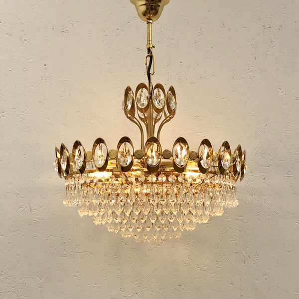 Vintage Palwa chandelier, 1970s, Germany